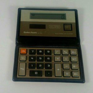 Radio Shack Vintage Calculator Ec-426 Solar Wallet Style